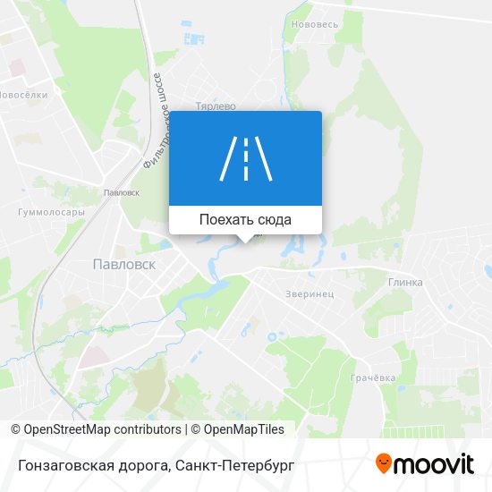 Карта Гонзаговская дорога