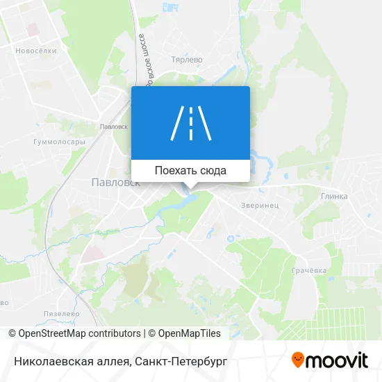 Карта Николаевская аллея