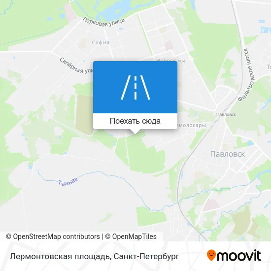 Карта Лермонтовская площадь