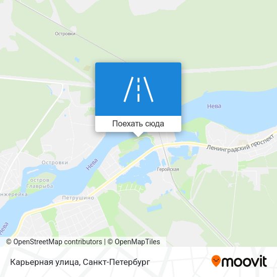 Карта Карьерная улица