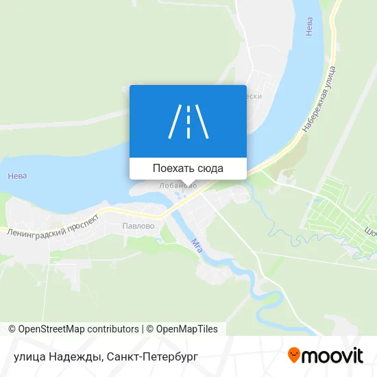 Карта улица Надежды