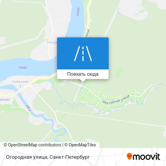 Карта Огородная улица