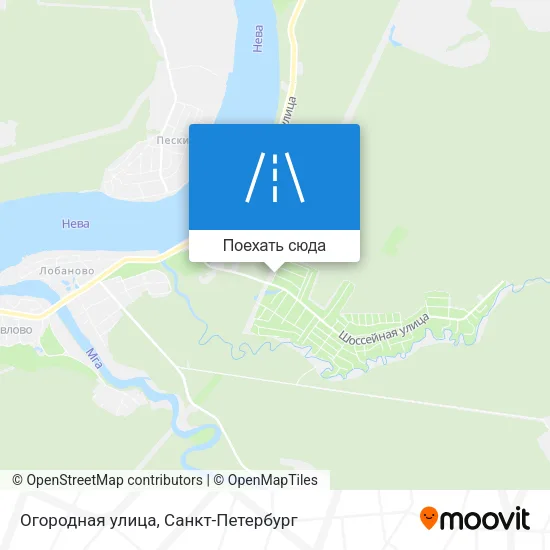 Карта Огородная улица