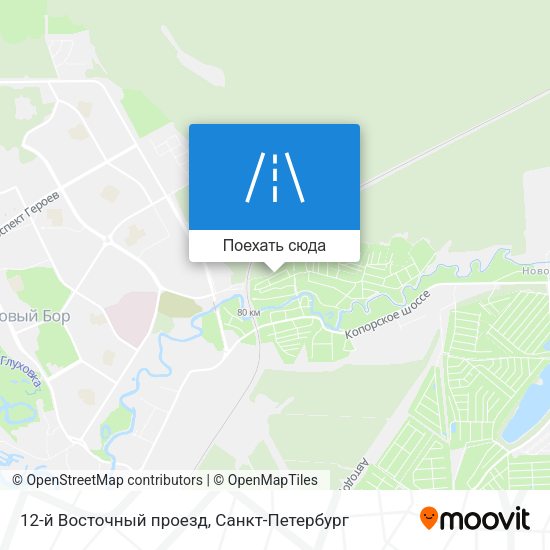 Карта 12-й Восточный проезд