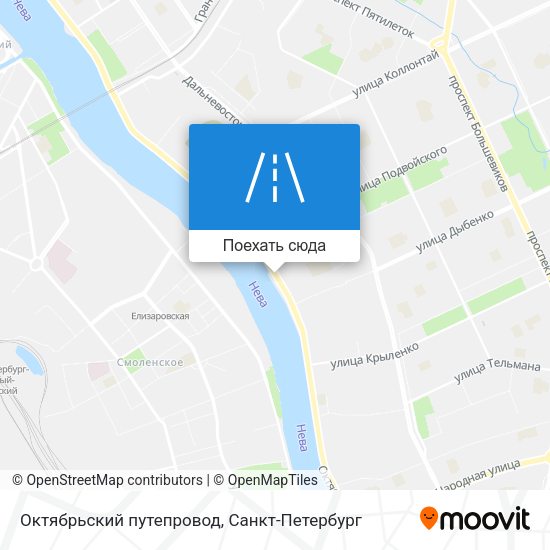 Карта Октябрьский путепровод