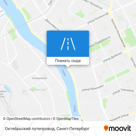 Карта Октябрьский путепровод