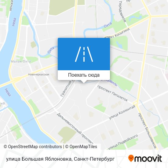 Карта улица Большая Яблоновка