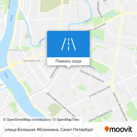 Карта улица Большая Яблоновка