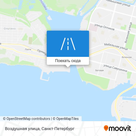 Карта Воздушная улица