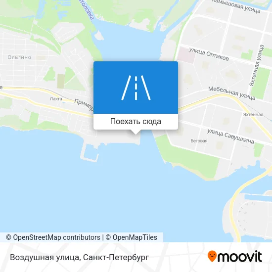 Карта Воздушная улица