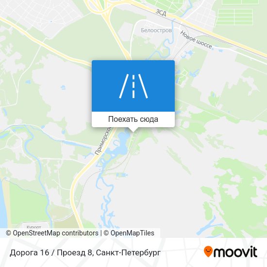 Карта Дорога 16 / Проезд 8