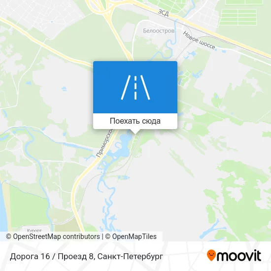 Карта Дорога 16 / Проезд 8