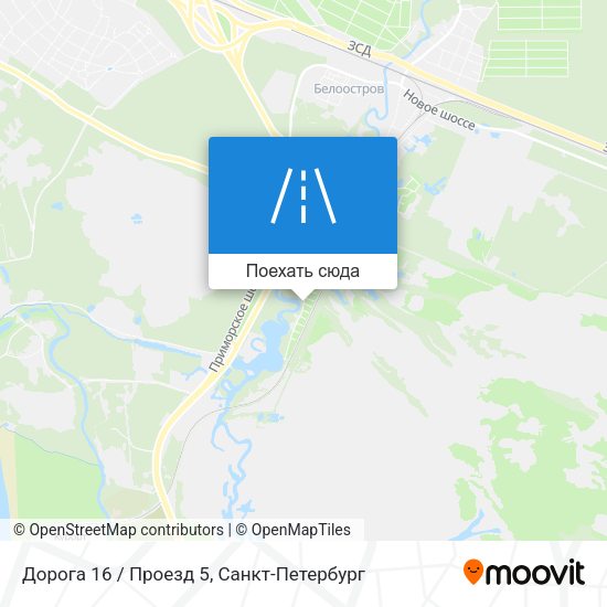 Карта Дорога 16 / Проезд 5