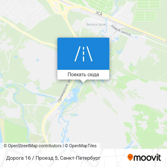 Карта Дорога 16 / Проезд 5