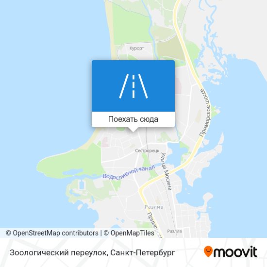 Карта Зоологический переулок