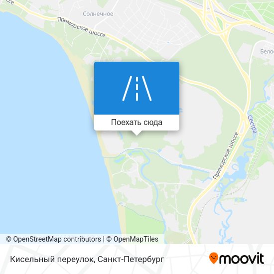 Карта Кисельный переулок