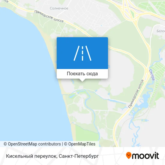 Карта Кисельный переулок