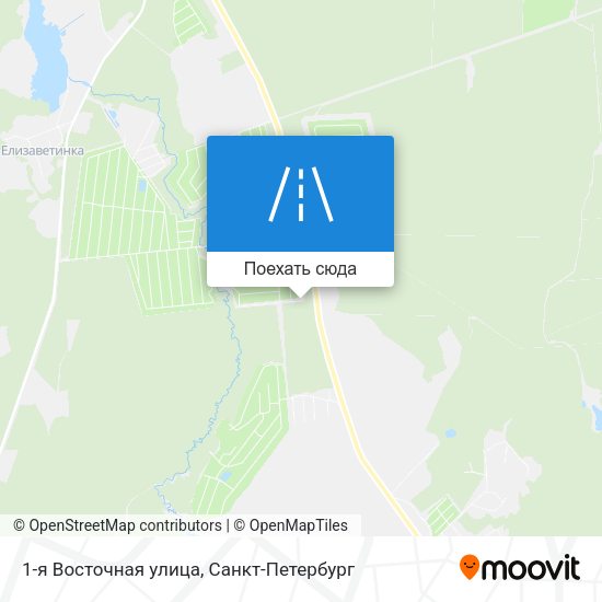 Карта 1-я Восточная улица