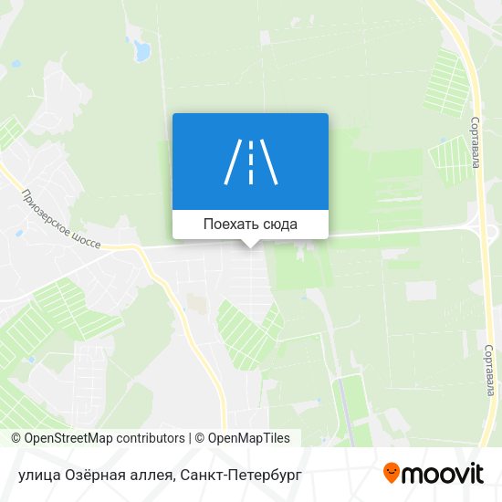 Карта улица Озёрная аллея