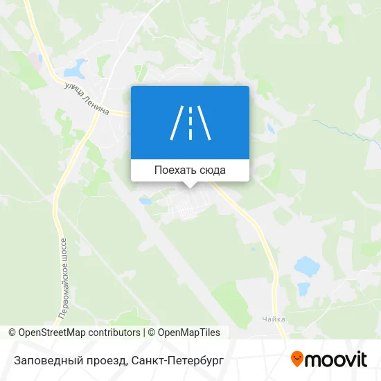 Карта Заповедный проезд