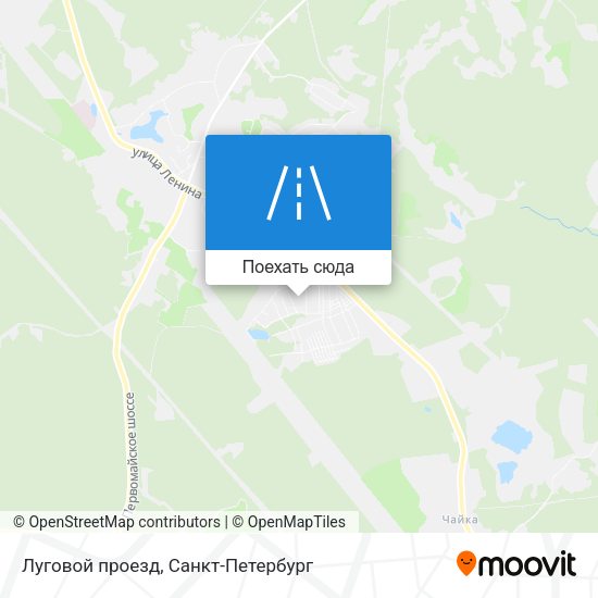 Карта Луговой проезд