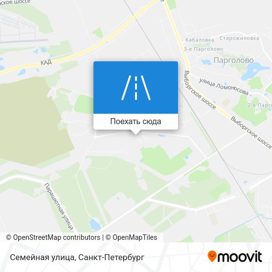 Карта Семейная улица