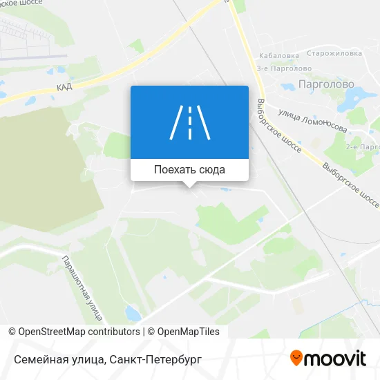 Карта Семейная улица