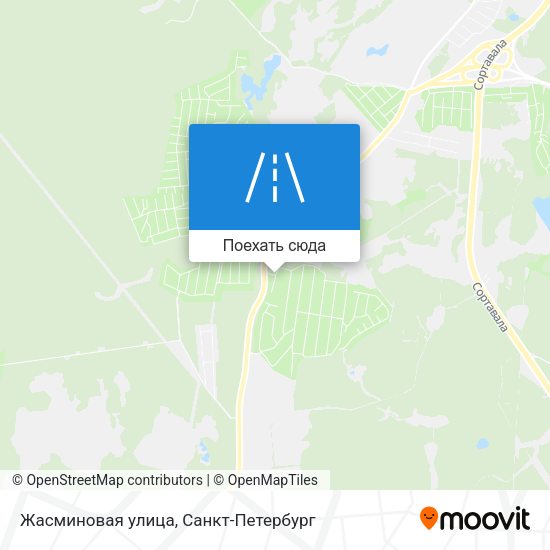 Карта Жасминовая улица