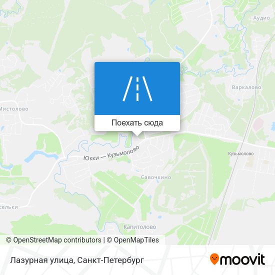 Карта Лазурная улица