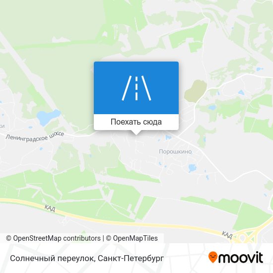 Карта Солнечный переулок