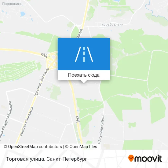 Карта Торговая улица