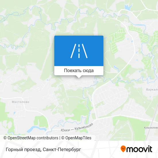 Карта Горный проезд