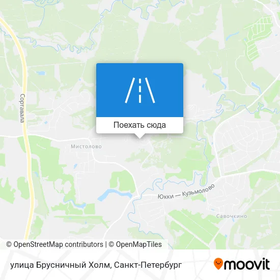 Карта улица Брусничный Холм