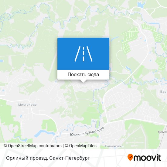 Карта Орлиный проезд