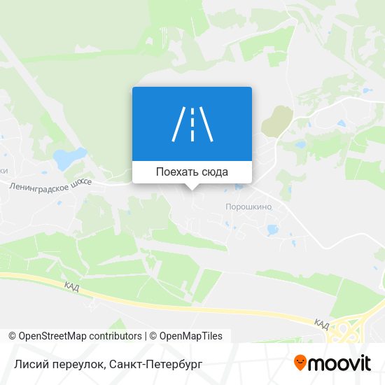 Карта Лисий переулок