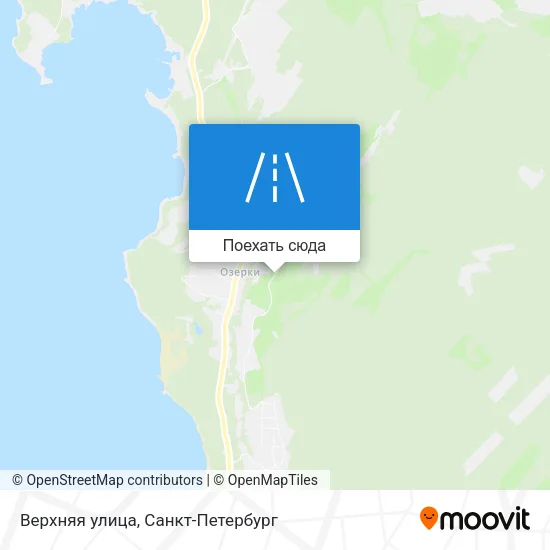 Карта Верхняя улица