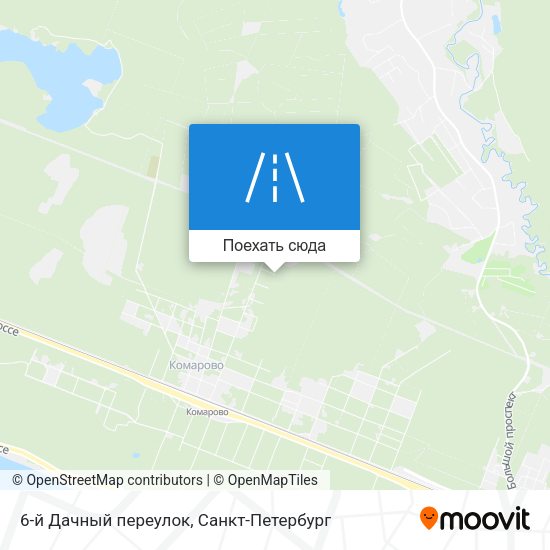 Карта 6-й Дачный переулок