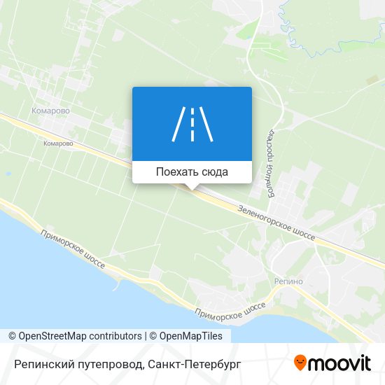 Карта Репинский путепровод