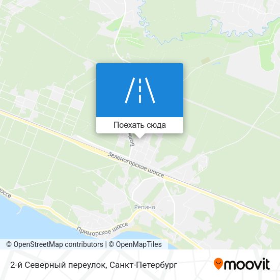 Карта 2-й Северный переулок