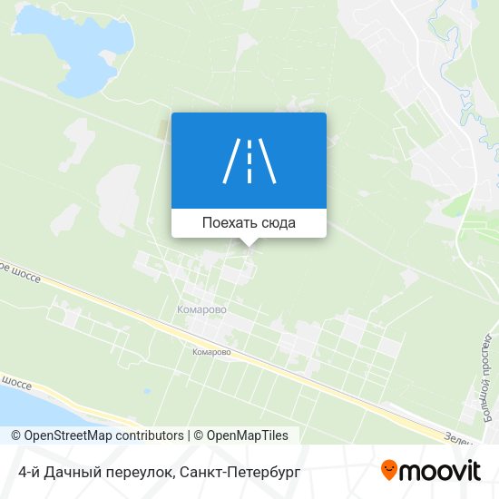 Карта 4-й Дачный переулок