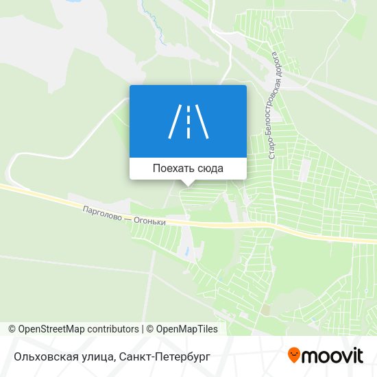 Карта Ольховская улица
