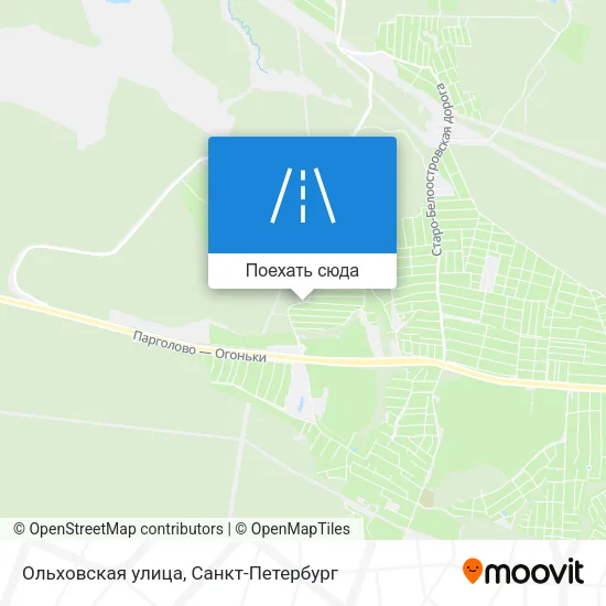 Карта Ольховская улица
