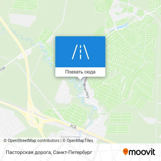 Карта Пасторская дорога