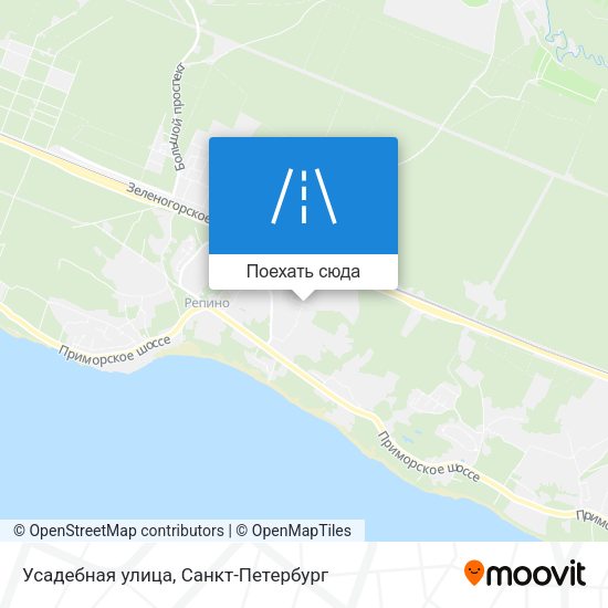 Карта Усадебная улица
