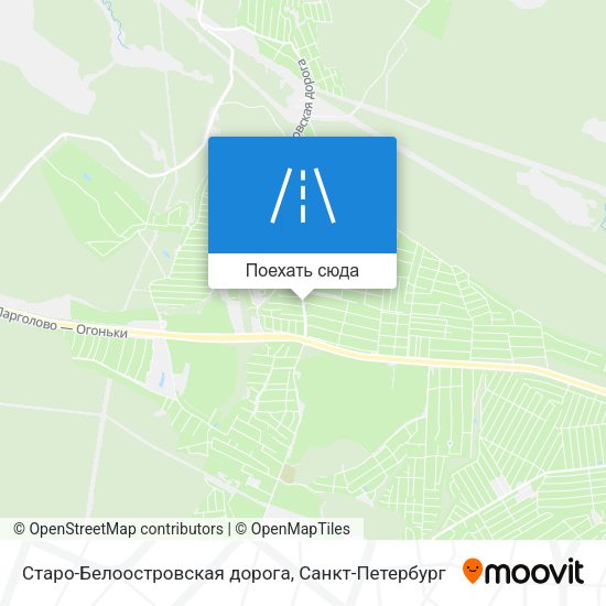 Карта Старо-Белоостровская дорога