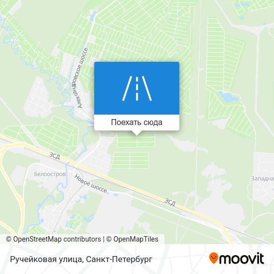 Карта Ручейковая улица