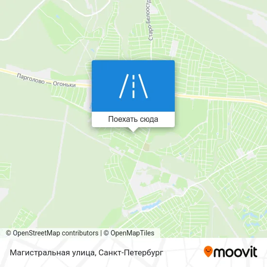 Карта Магистральная улица