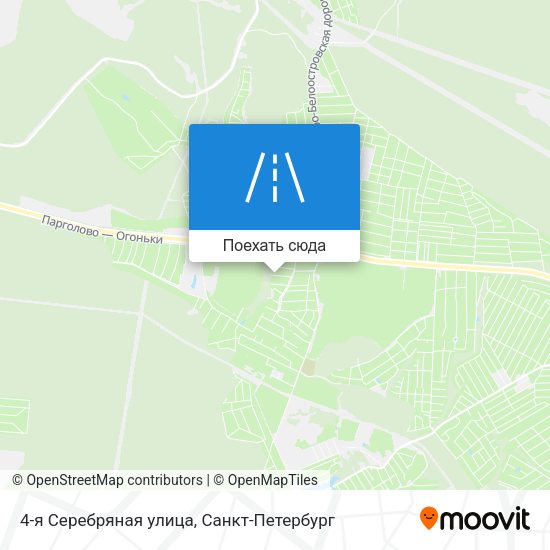 Карта 4-я Серебряная улица