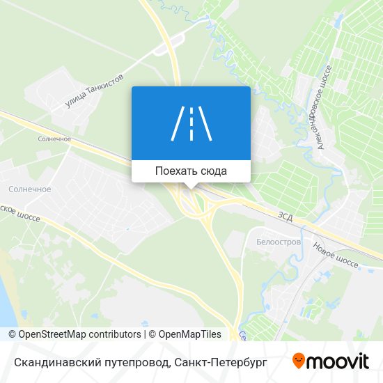 Карта Скандинавский путепровод