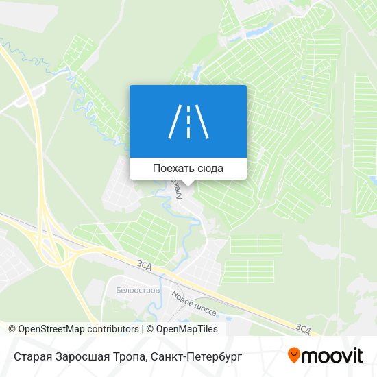 Карта Старая Заросшая Тропа